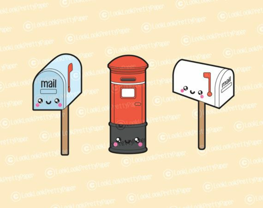 mailbox clipart kawaii