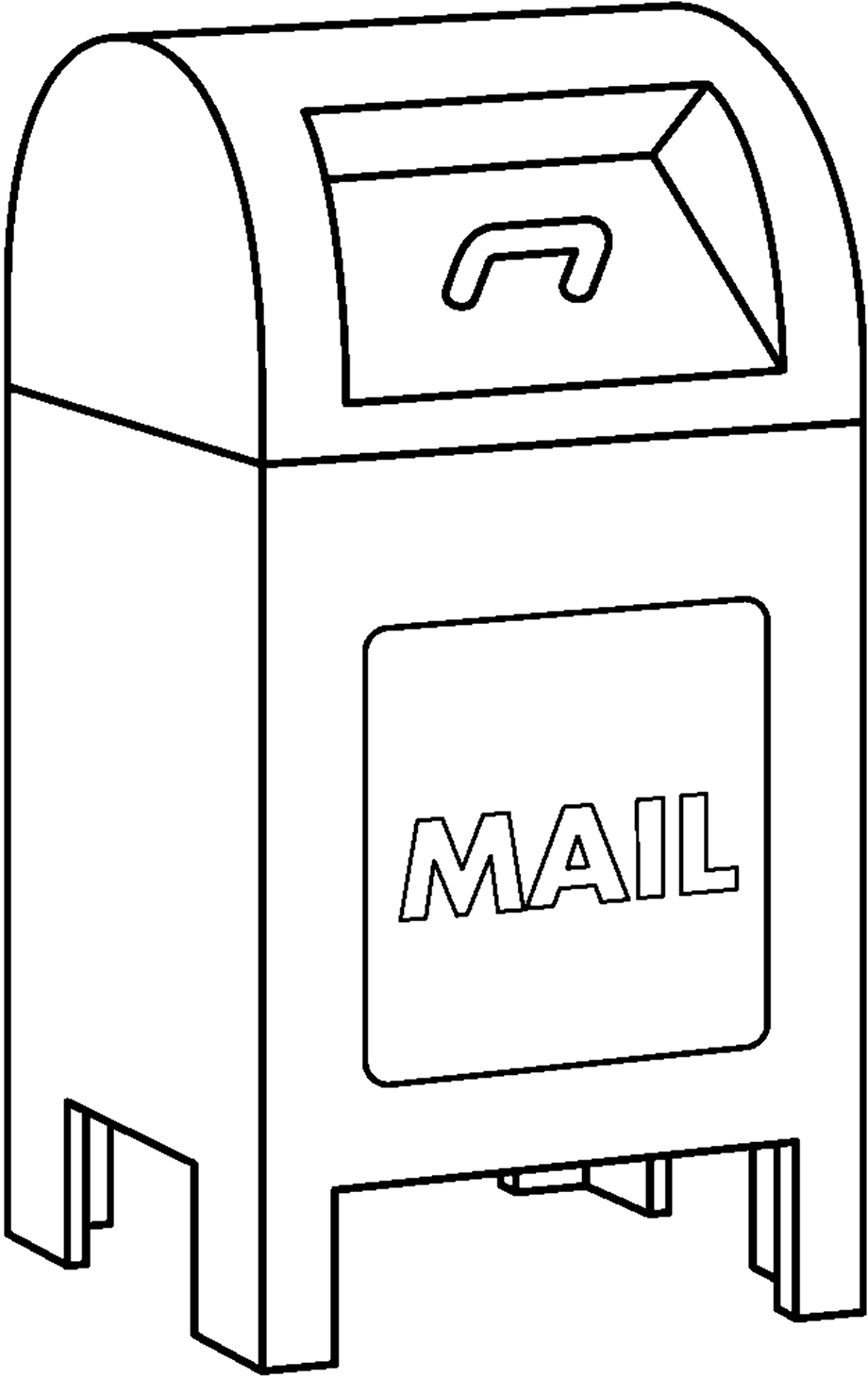 download-high-quality-mailbox-clipart-outline-transparent-png-images