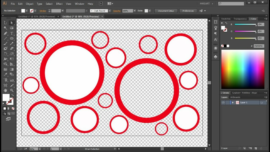 how to make a transparent background in photoshop banner
