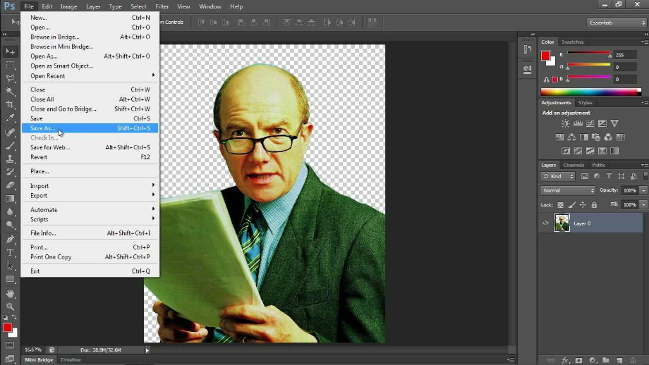 How to make background transparent in photoshop tutorial