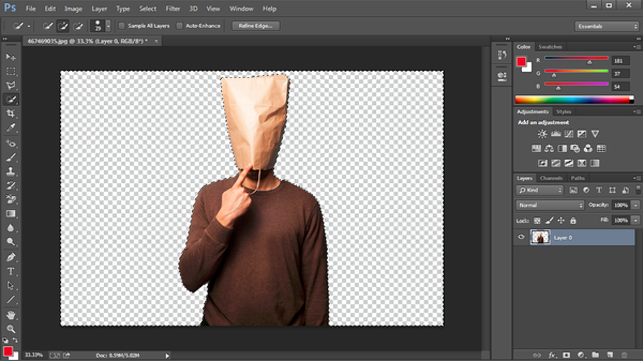 how to make a transparent background in photoshop girl