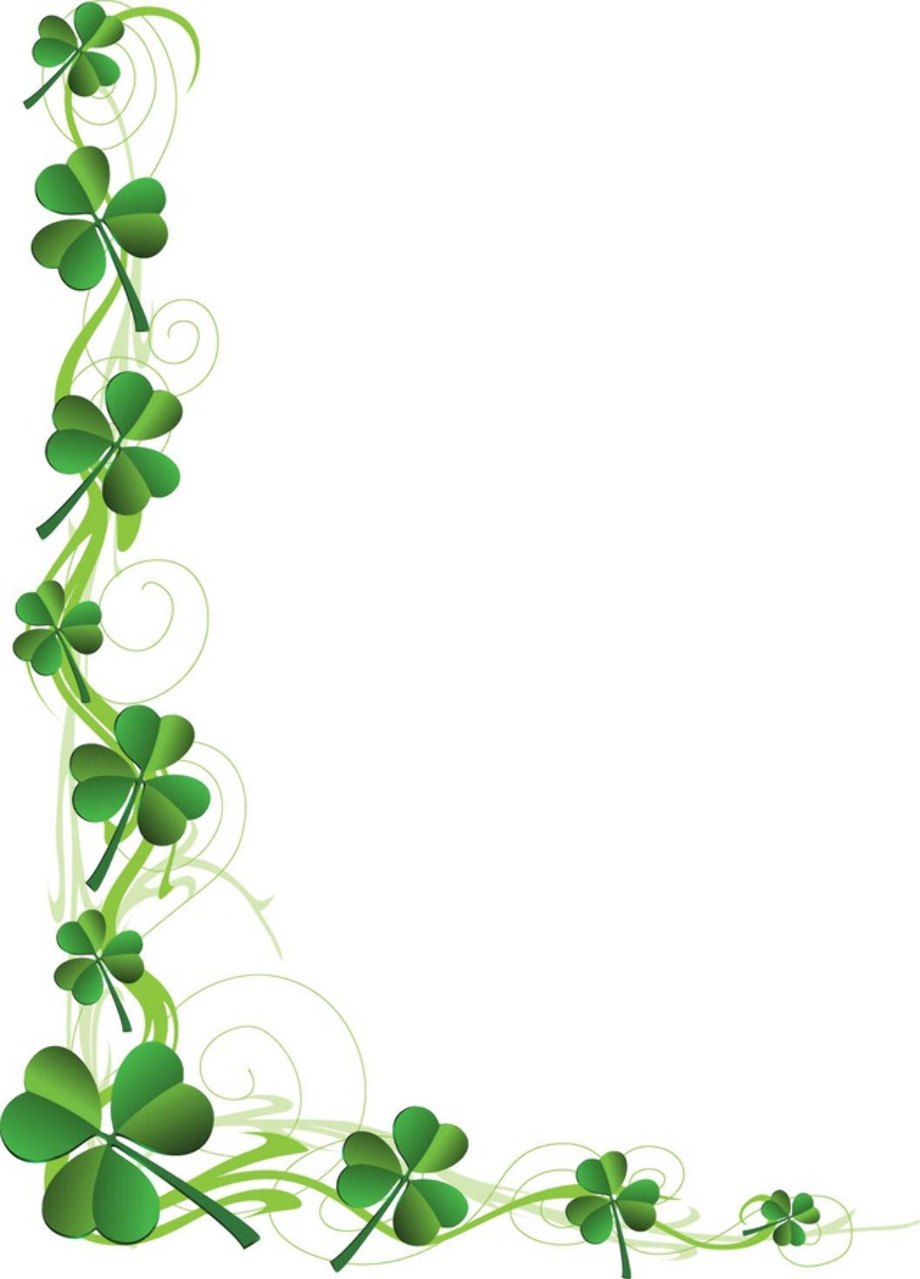 four leaf clover clipart boarder