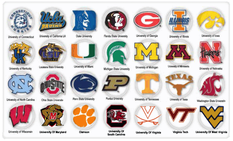 NCAA Football Team Logos