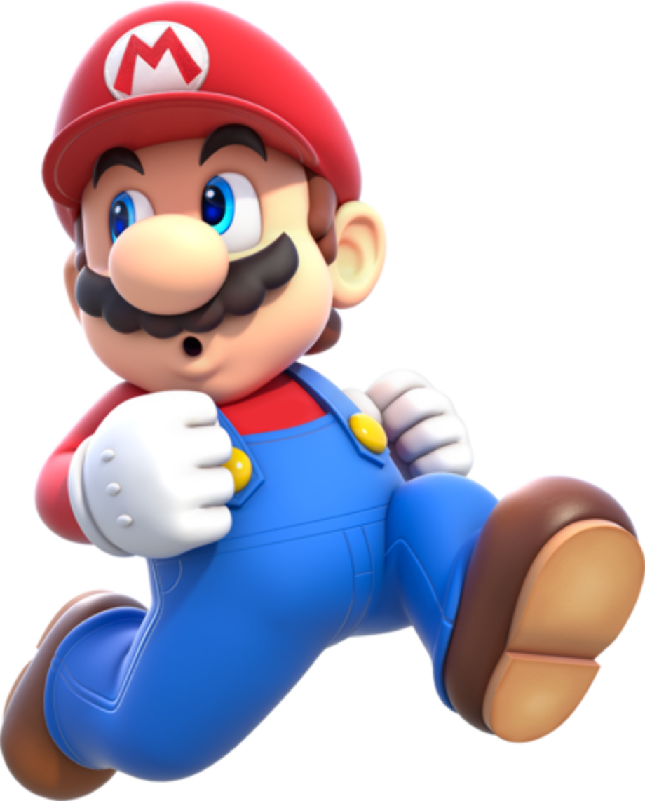 Mario transparent running