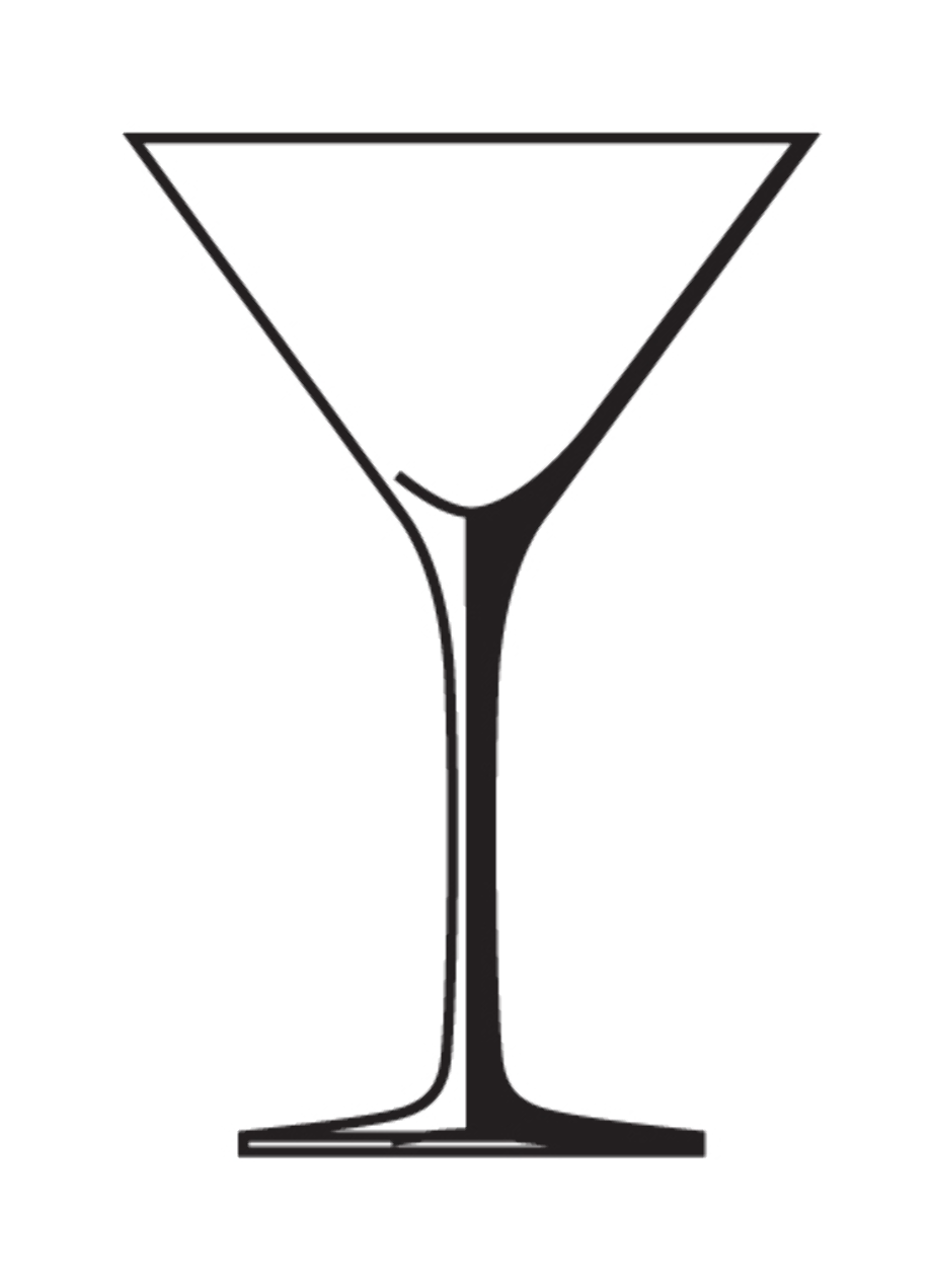 Download High Quality martini glass clipart outline Transparent PNG