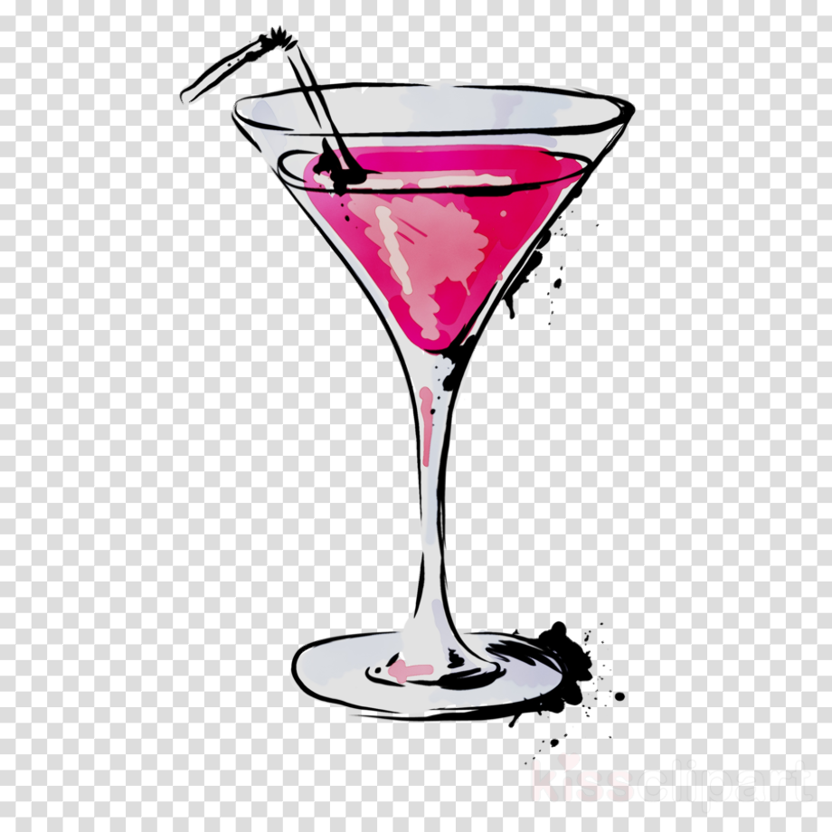 Download High Quality Martini Glass Clipart Pink