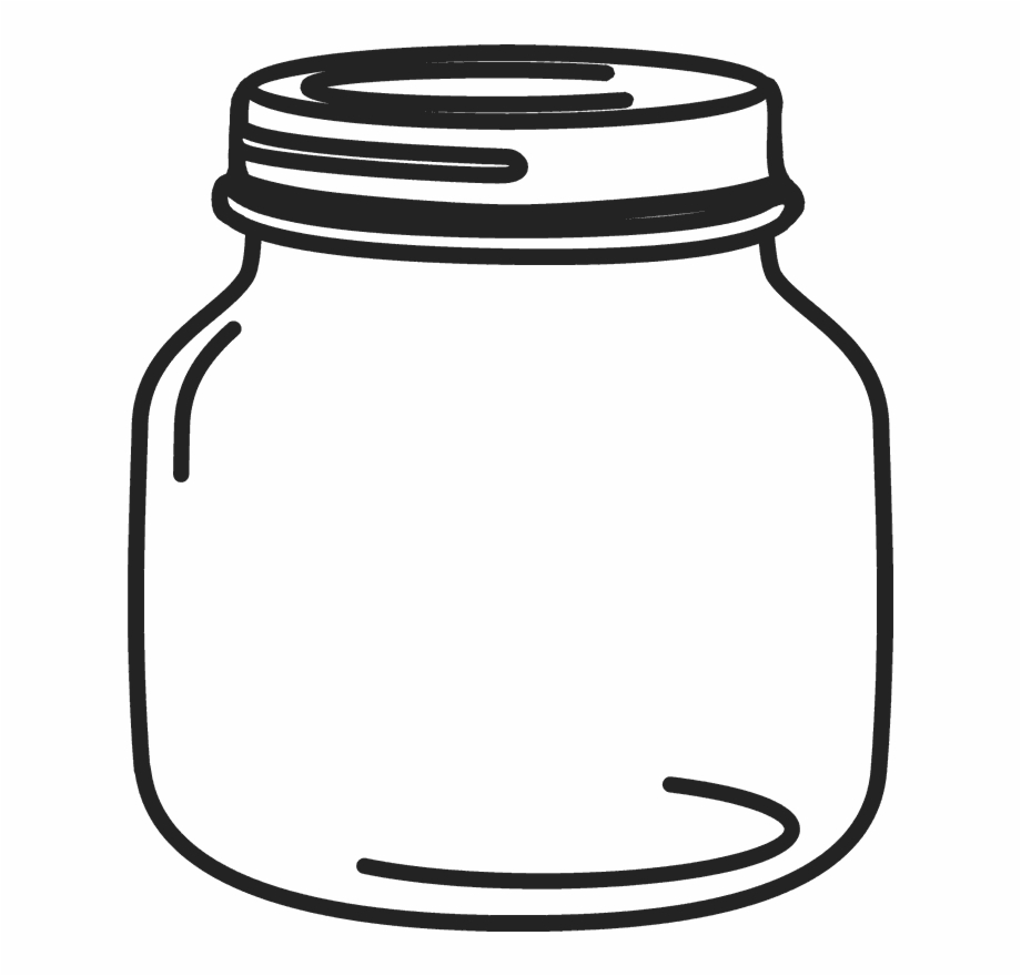 mason jar clipart empty