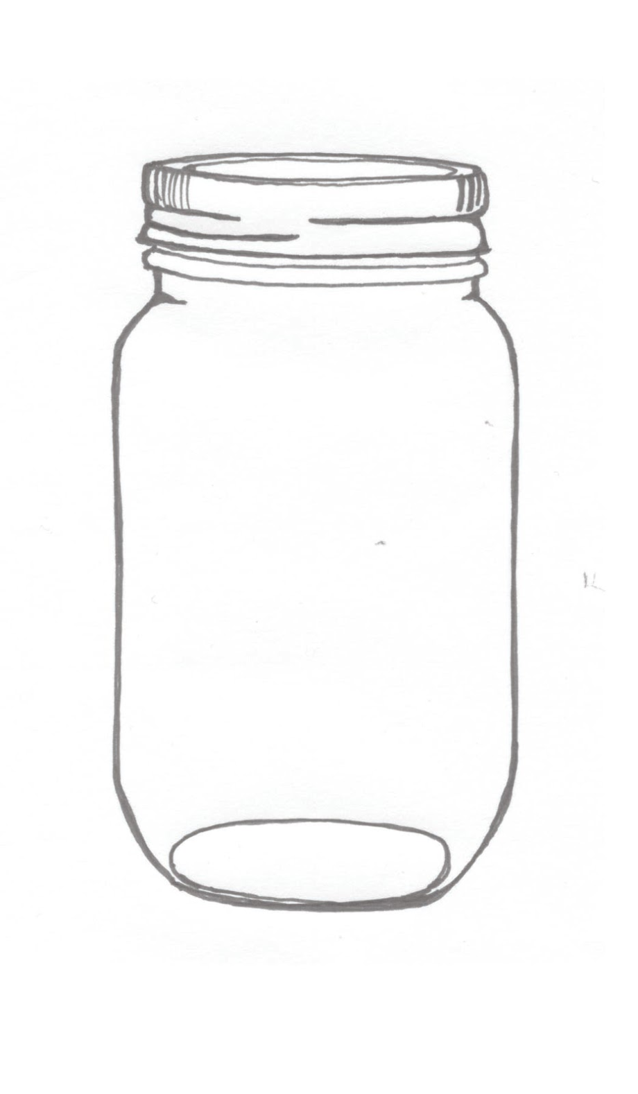 mason jar clipart template