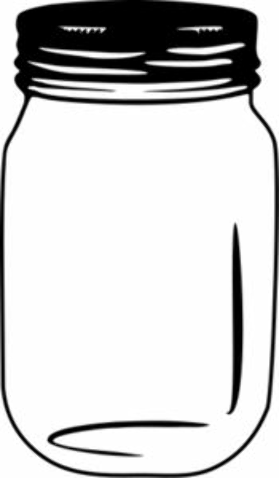 Mason Jar Outline Printable