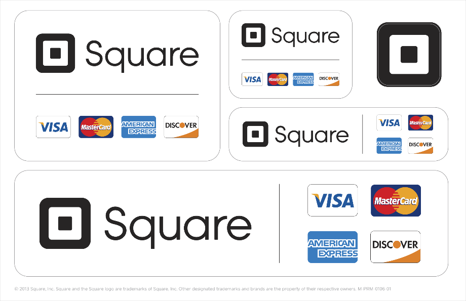 credit card logo square