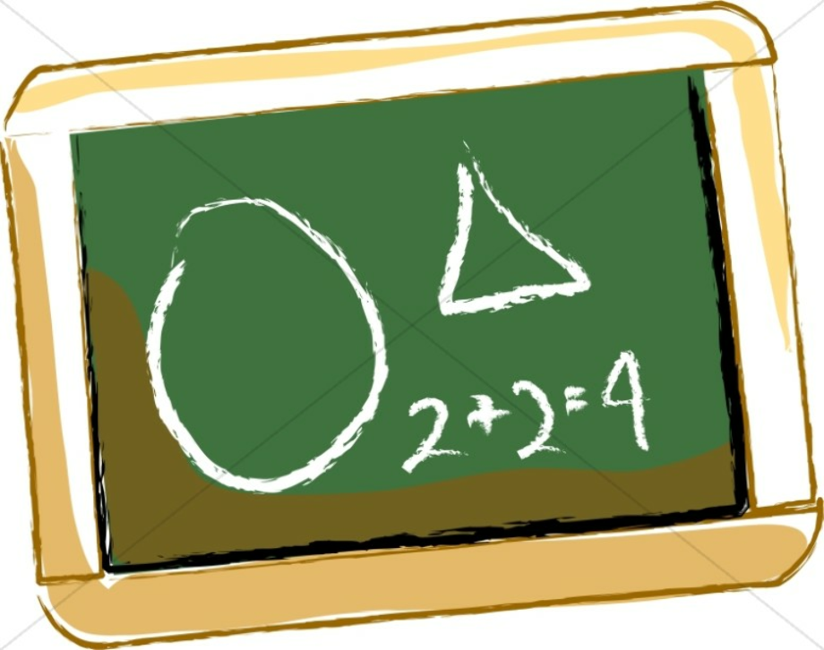 chalkboard clipart math