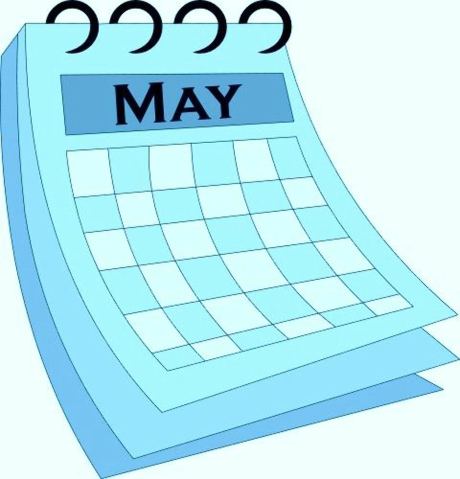 May Calendar Clipart