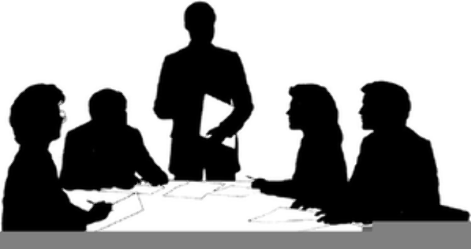 meeting clipart silhouette