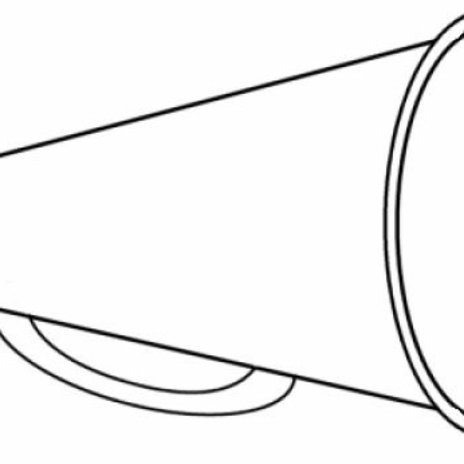 Cheer Megaphone Clip Art SVG
