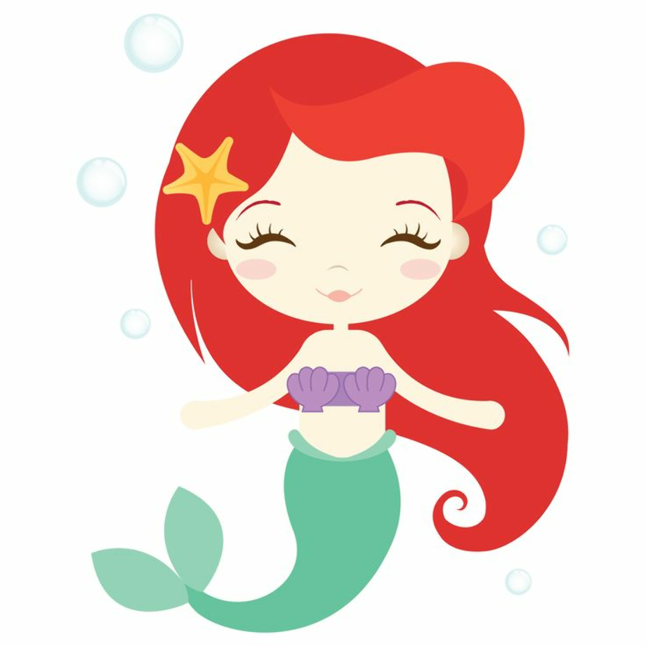 mermaid clipart cute