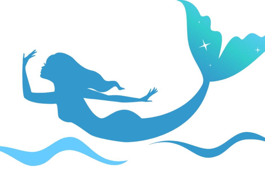 mermaid tail clipart silhouette