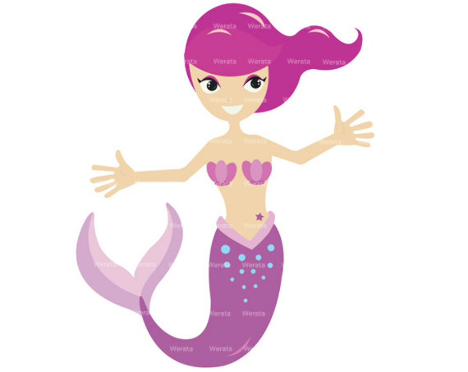 mermaid clip art realistic