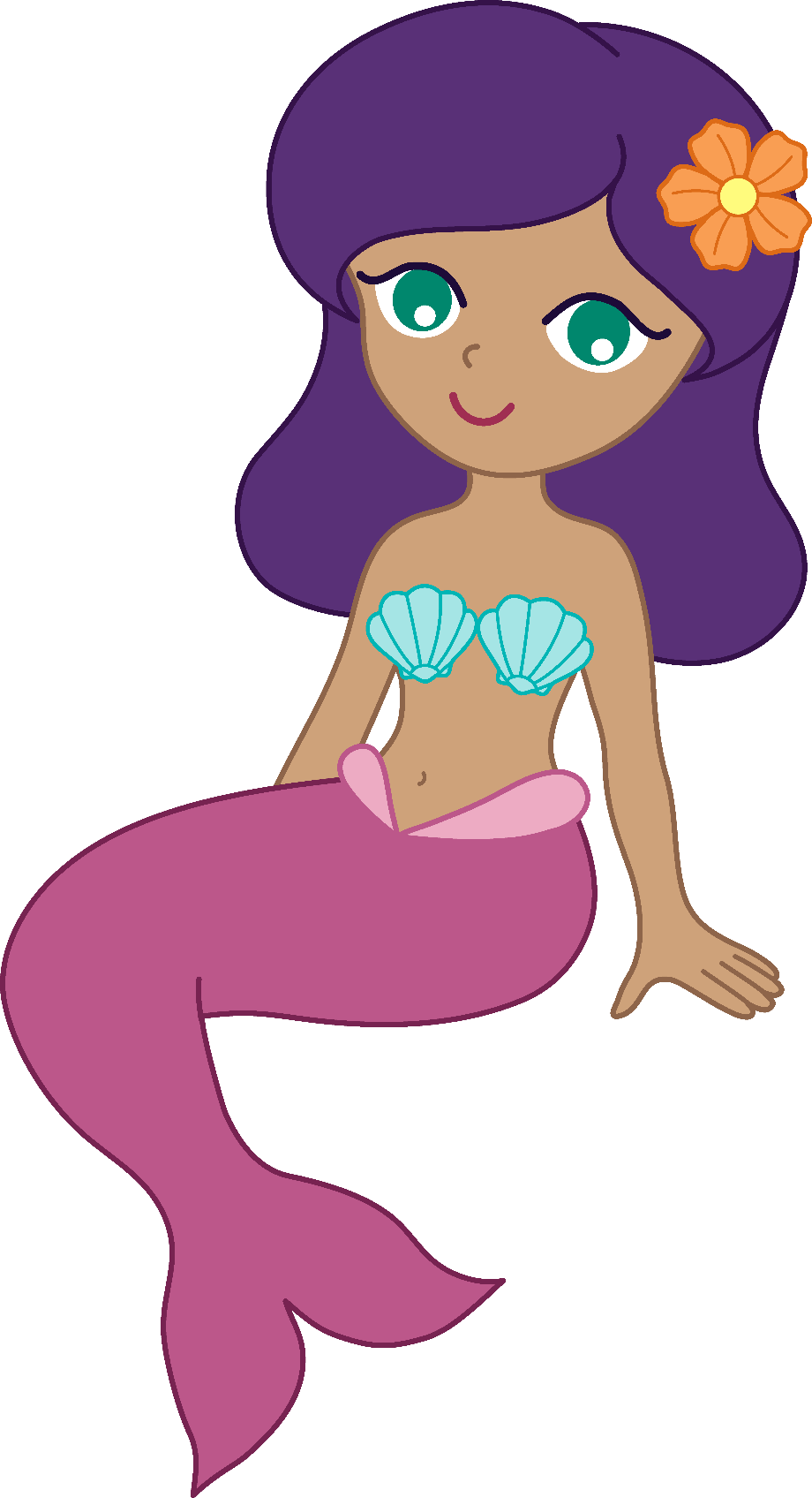 Download High Quality mermaid clipart purple Transparent PNG Images