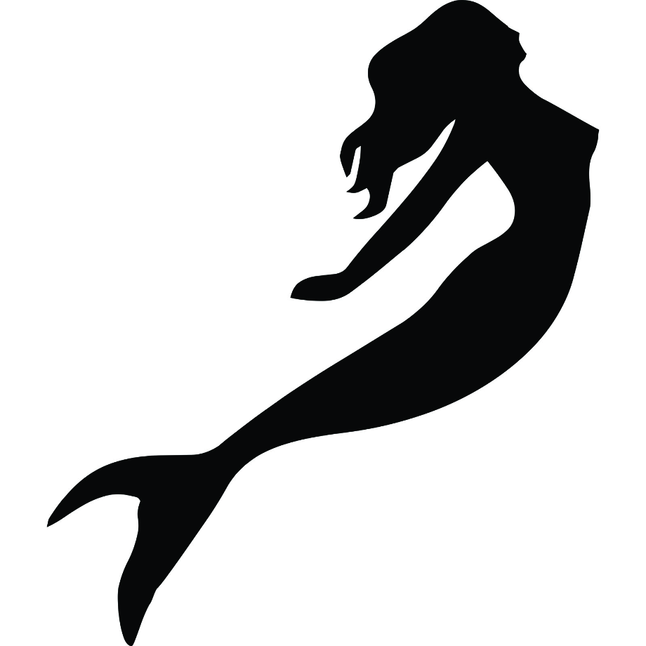 mermaid clip art silhouette