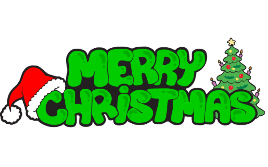 merry christmas text art copy and paste