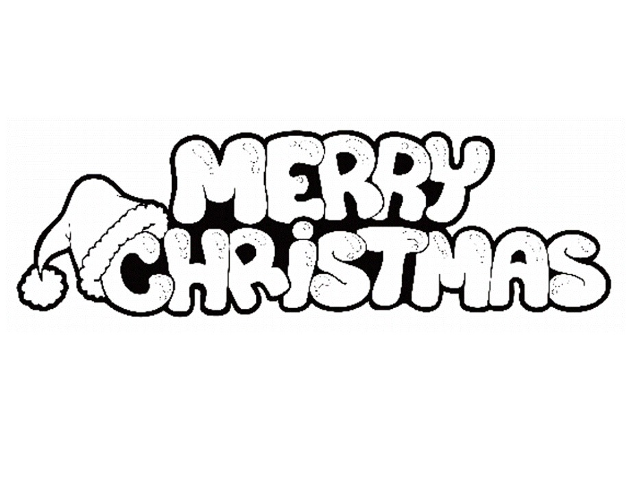 Download High Quality christmas clipart black and white merry