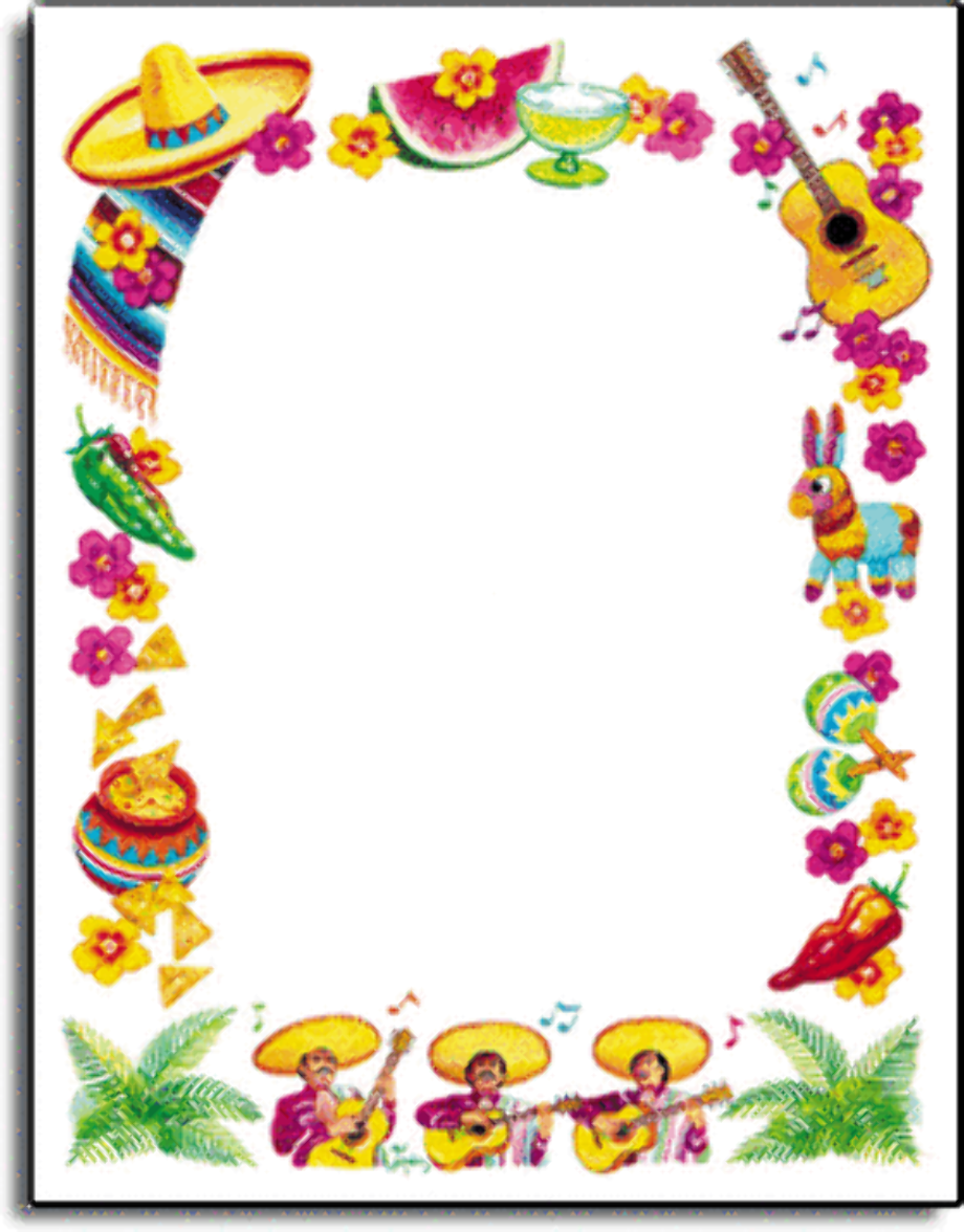 Fiesta Border Template Free Printable Word Searches