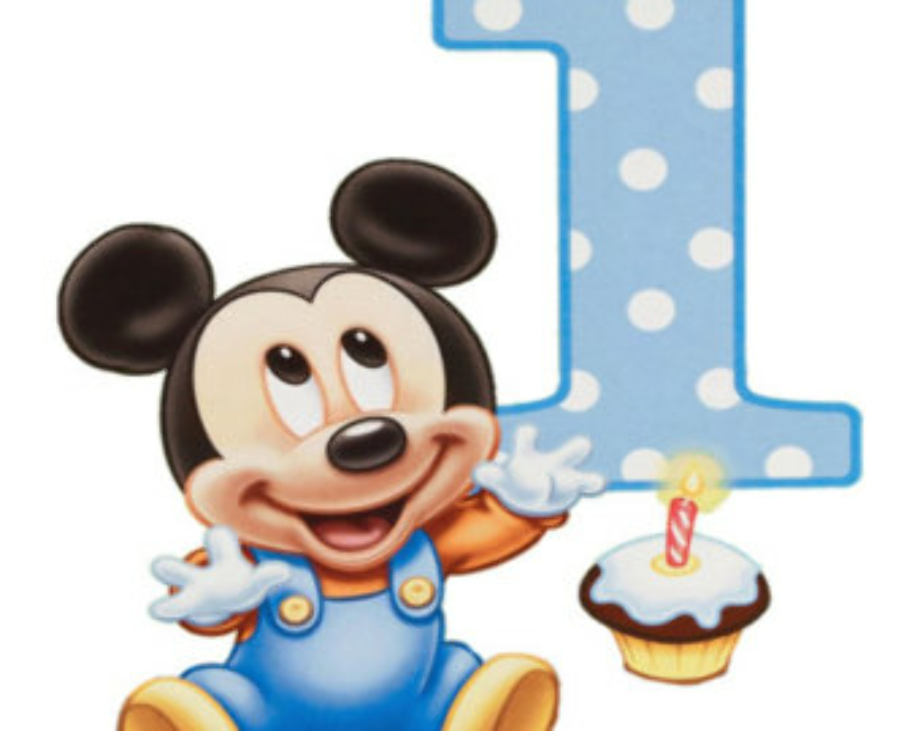 Download High Quality Mickey Mouse Clipart 1st Birthday Transparent Png