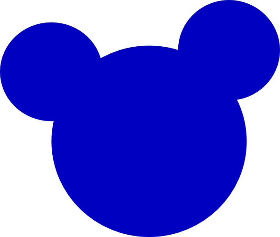 mickey mouse clipart blue