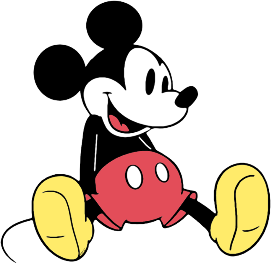 Download High Quality mickey mouse clipart sitting Transparent PNG