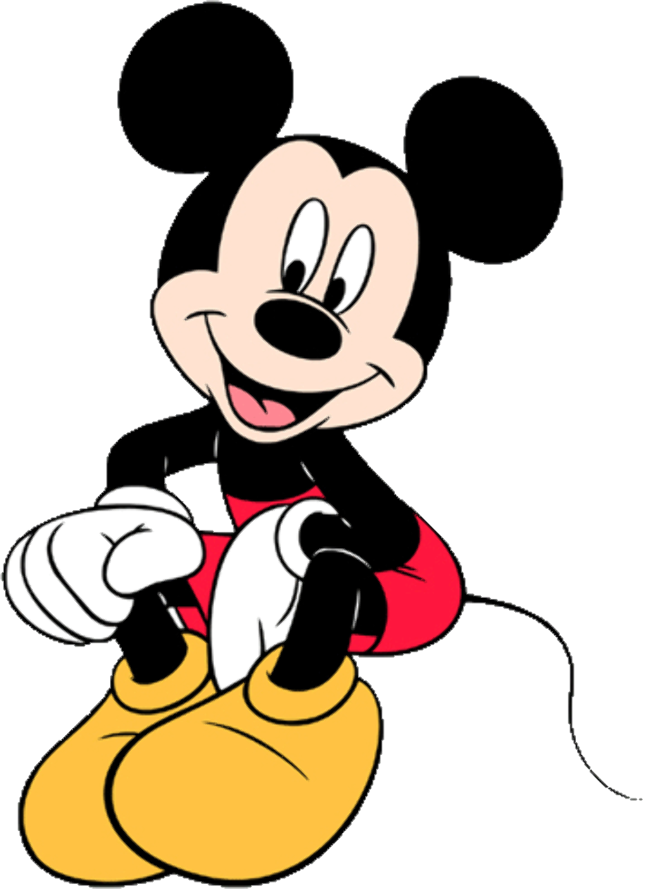 Download High Quality mickey mouse clipart sitting Transparent PNG