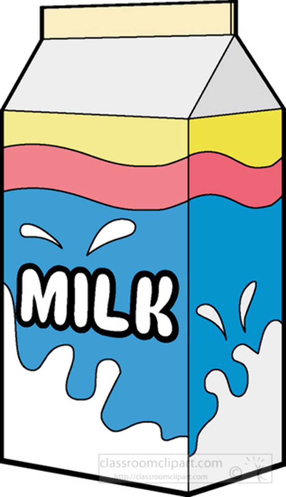 milk clipart cartoon