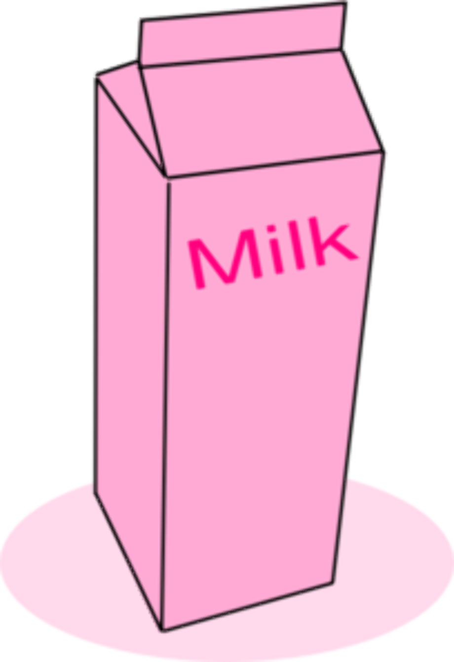 milk clipart pink