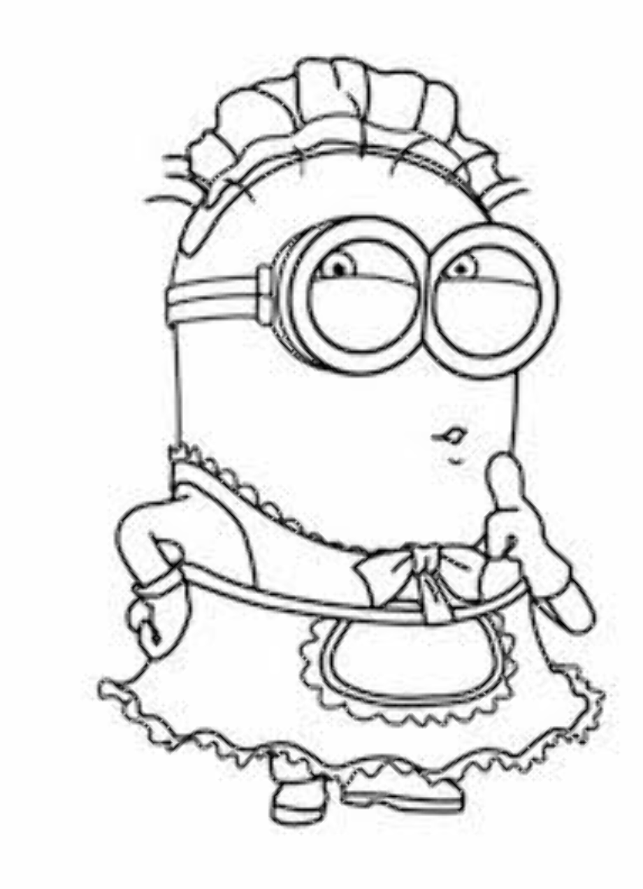 minion clipart drawing