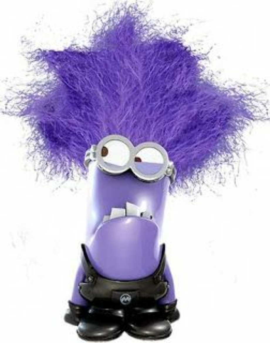 minion clipart purple