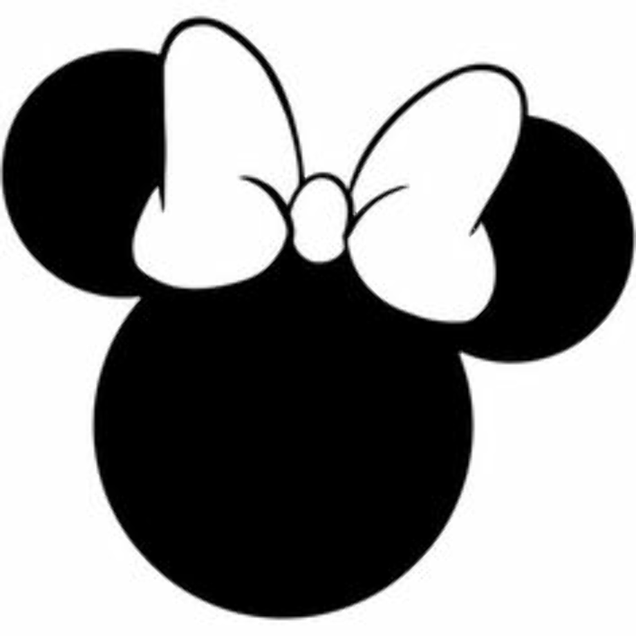 minnie mouse clipart silhouette