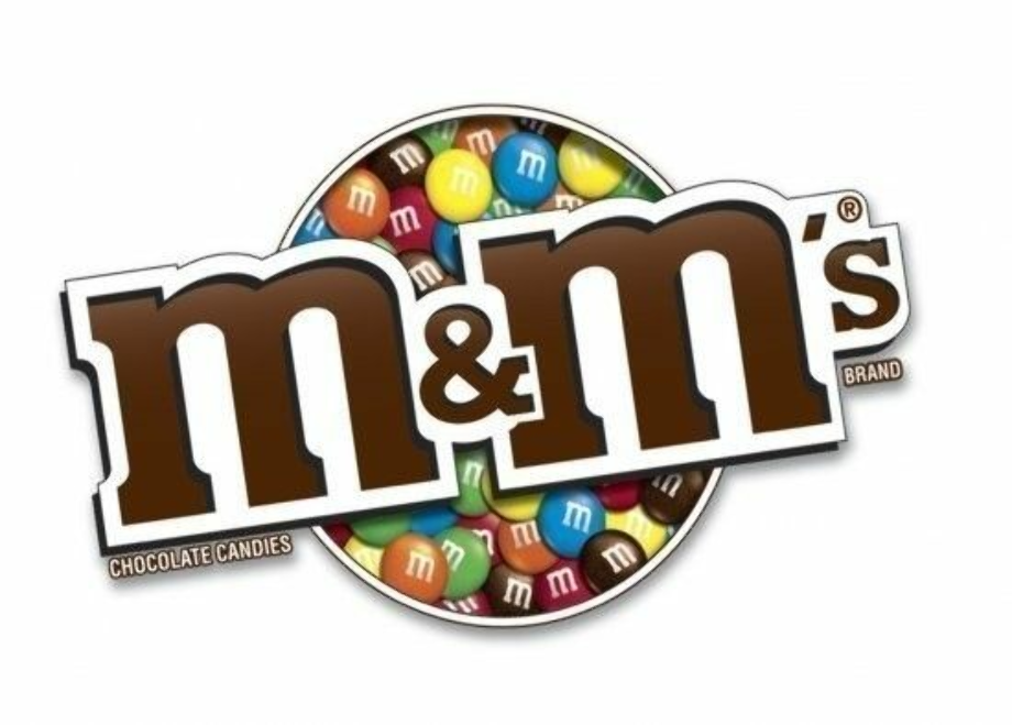 m&m logo candy