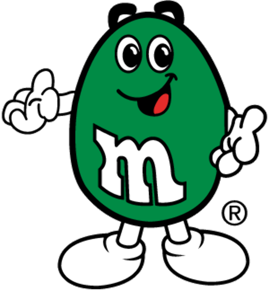M&m logo green. Free m eps in
