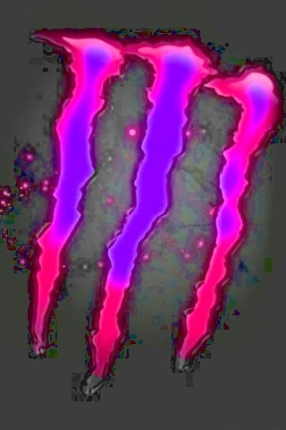 monster logo purple