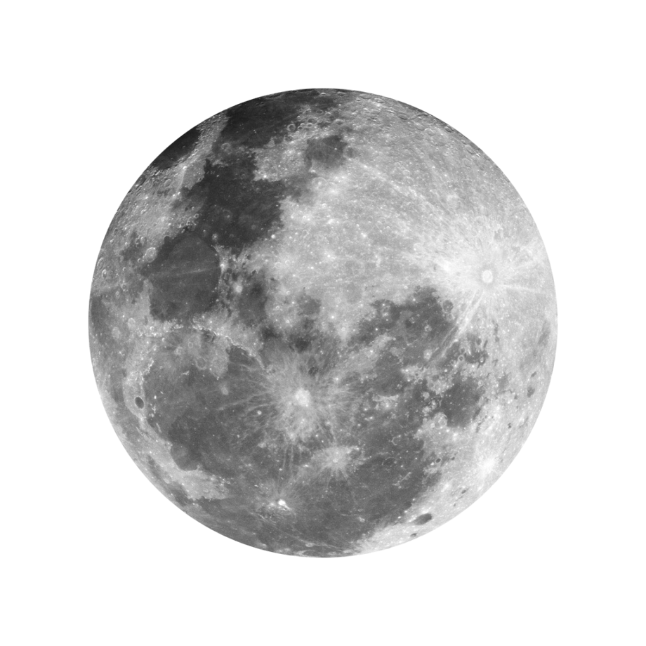 Download High Quality moon clipart black and white realistic