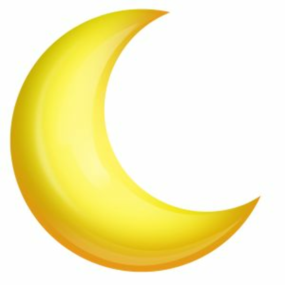 moon clipart yellow