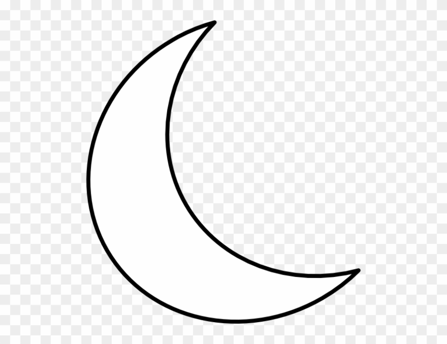 moon clipart black and white