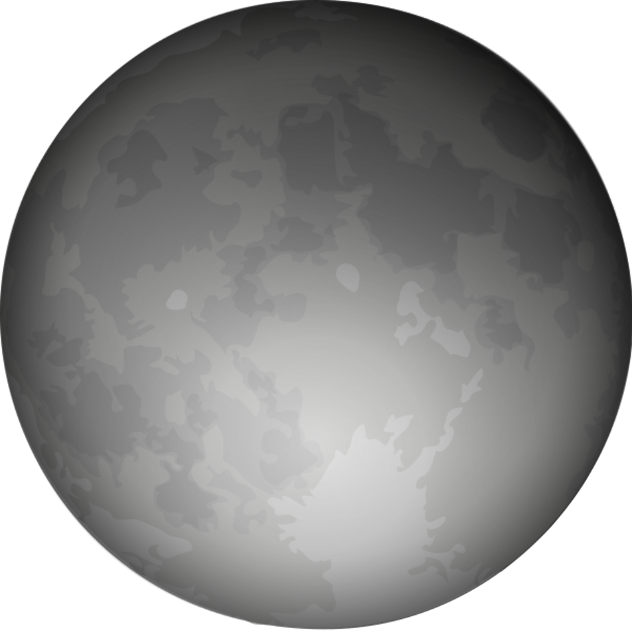moon clipart black and white spooky