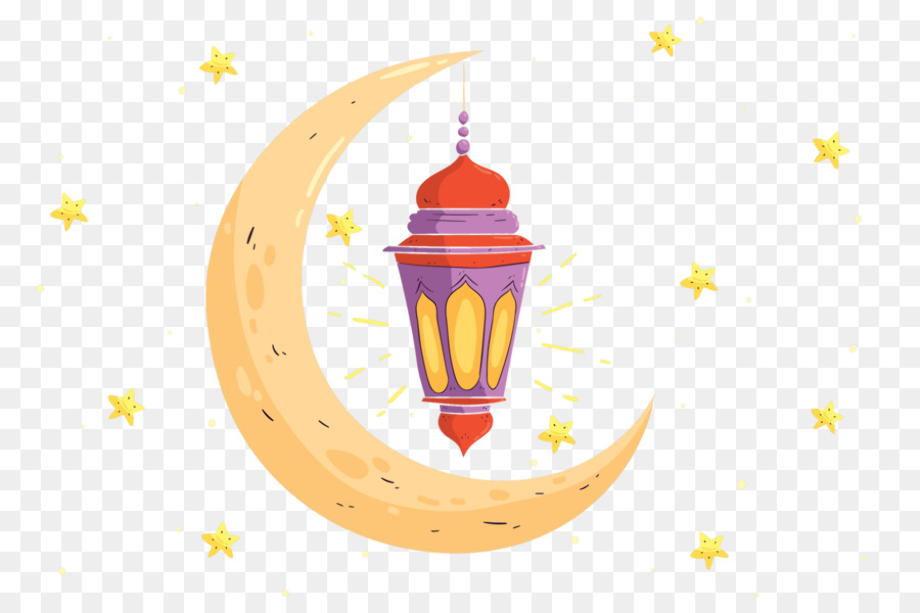 Moon transparent ramadan