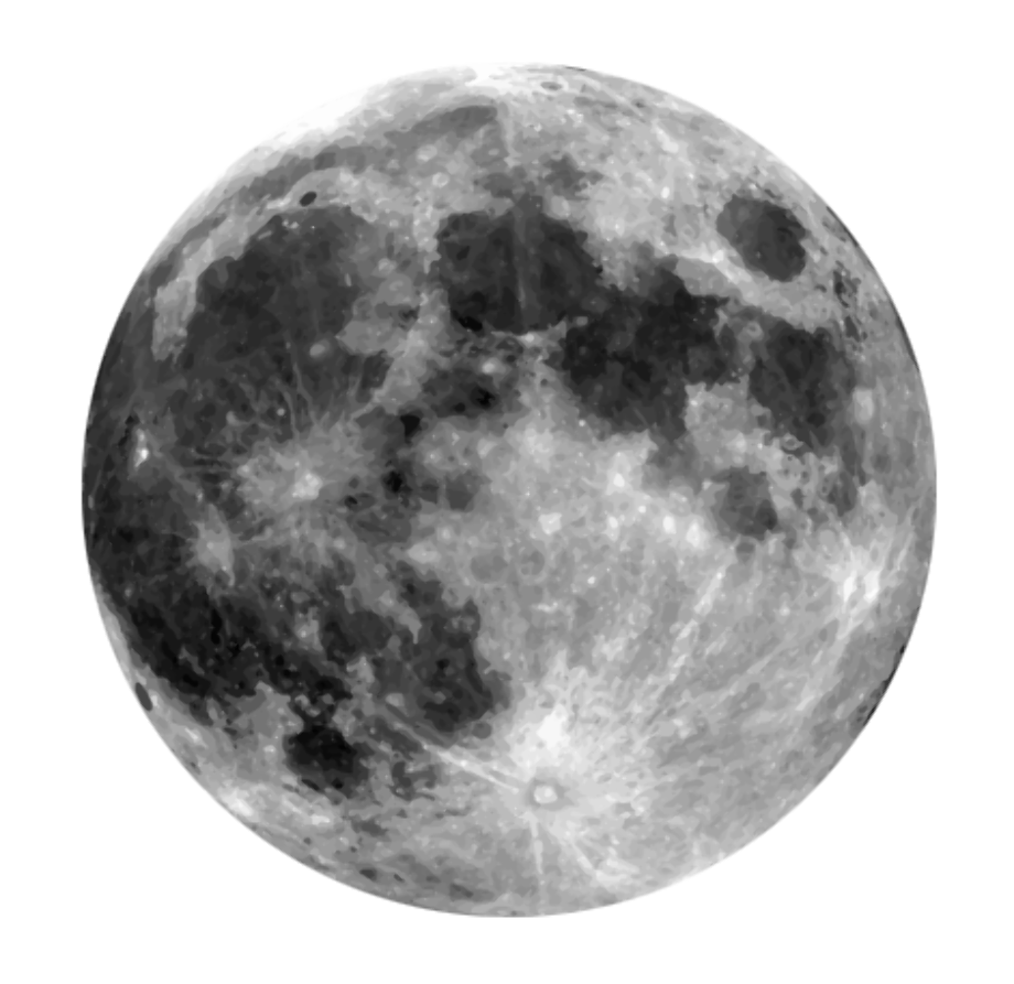 moon clipart realistic