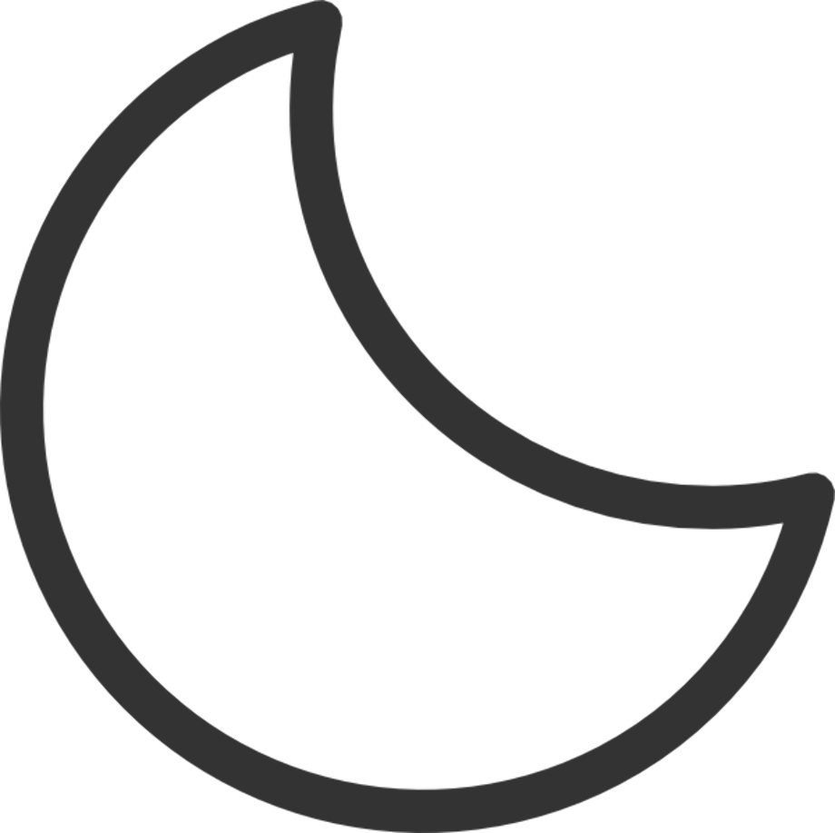 moon clipart black and white printable