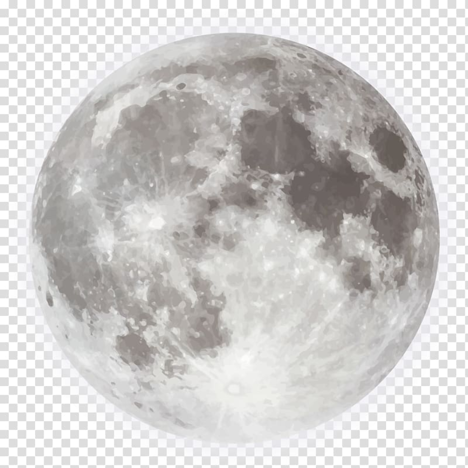 moon transparent real