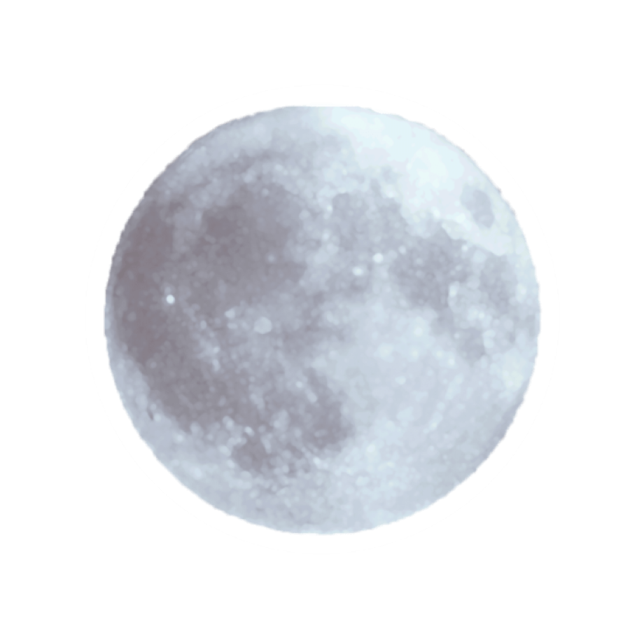 moon transparent glowing