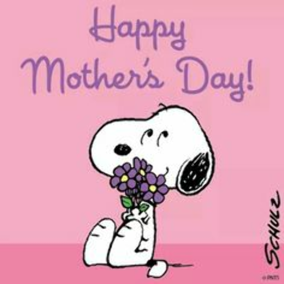 mother's day clipart snoopy