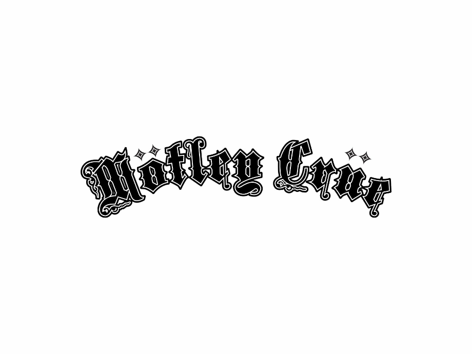 motley crue logo white