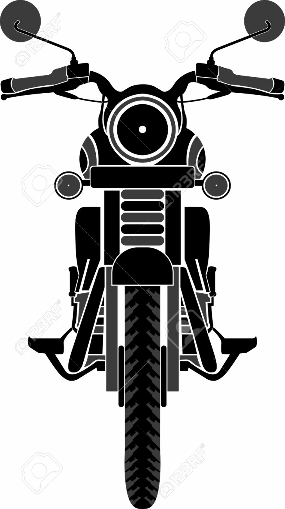 motorcycle clipart front